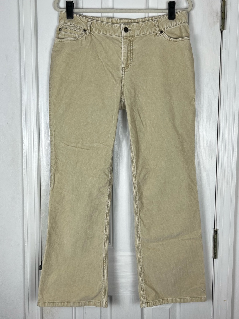 J. Jill Stretch Corduroy Pants Bootcut Flare Sz 12P Mid Rise Cotton Stretch
